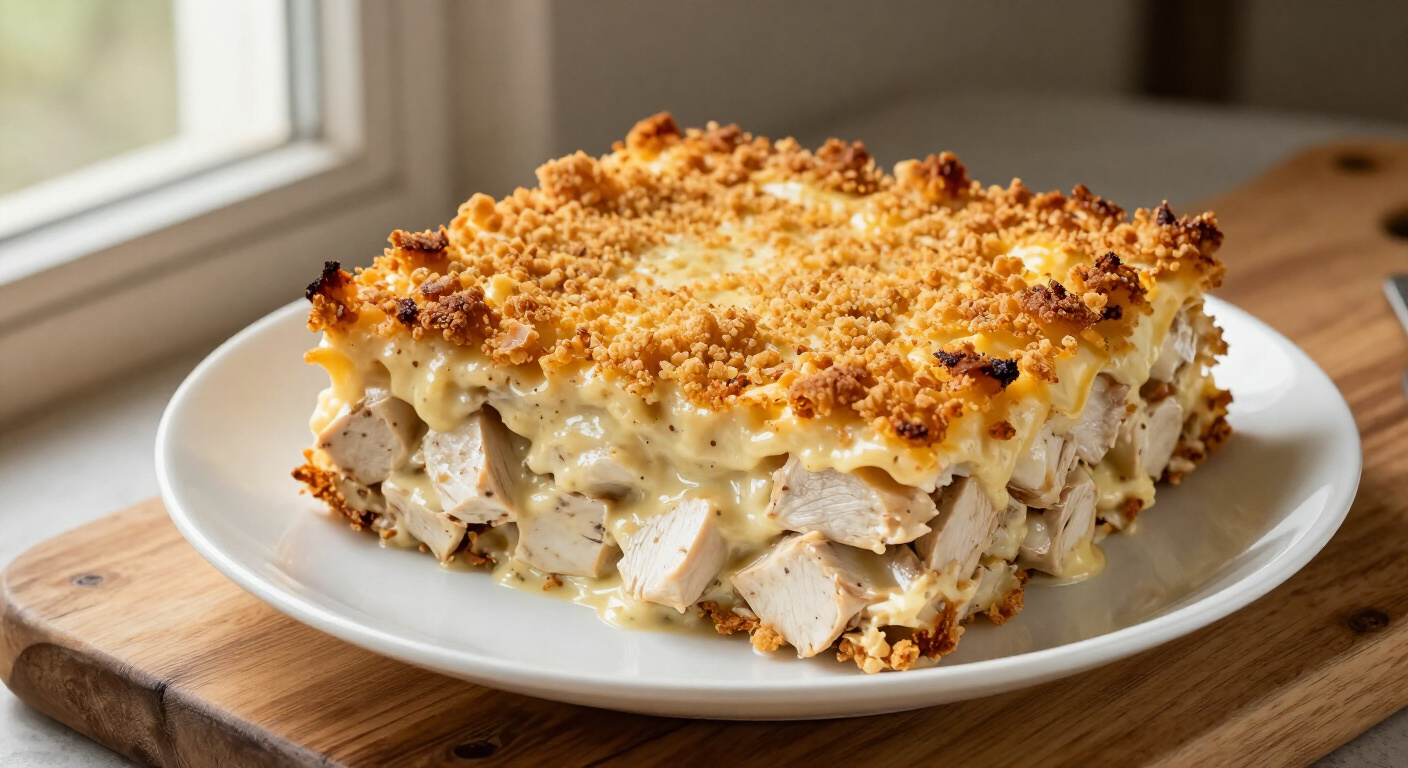 Creamy Golden Chicken and Stove Top Stuffing Casserole